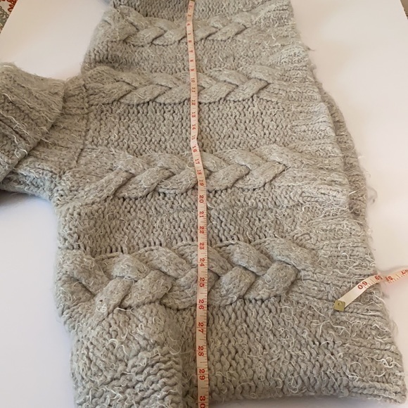 Free People Taupe Chunky, Oversized Sweater - Picture 6 of 10